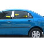 toyota corolla door pillar cover chrome