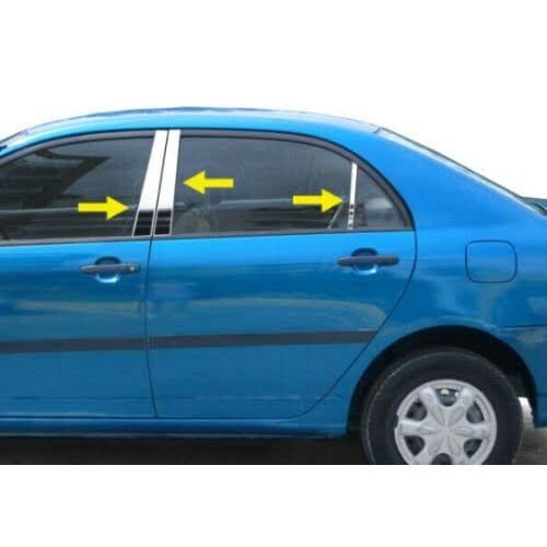 toyota corolla door pillar cover chrome