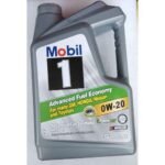 0w-20 synthetic motor oil bottle