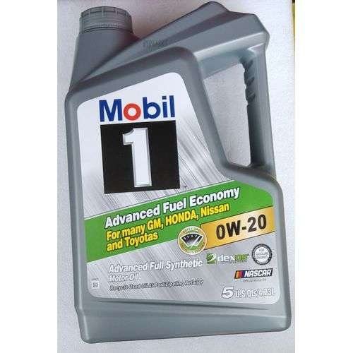 0w-20 synthetic motor oil bottle