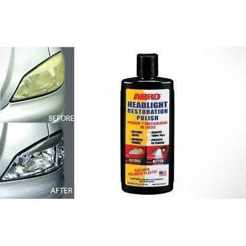 car headlight restorer polish