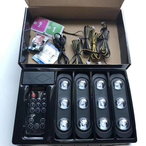 car led foot light installed under dashboard floor area