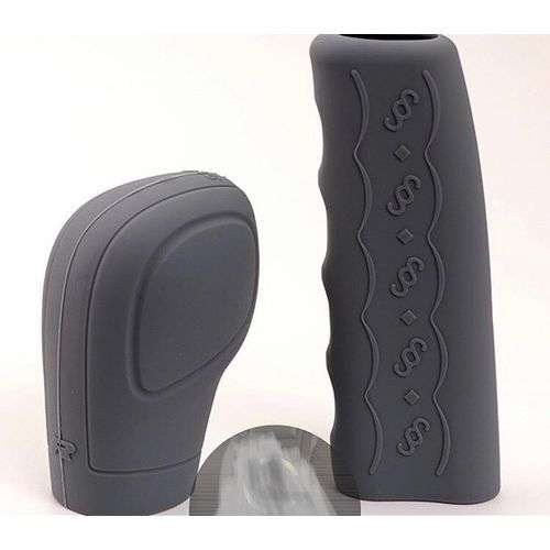 gear shift knob cover gray silicone