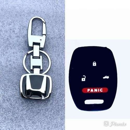 honda key holder with silicone remote key case black