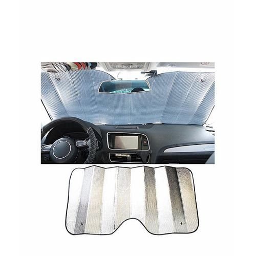 car windshield sunshade cover installed after parking