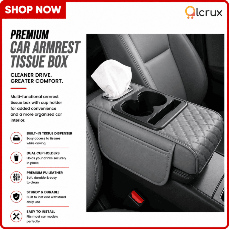 Universal car armrest cushion