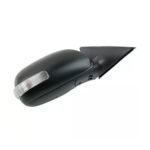 car side mirror with indicator light installed on door