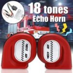 1 Pair 12V 105db 18 Tones Super Loud Auto Car Vehicle Horn