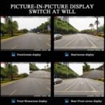 4.3in Car Dvrs Video Recorder Dash Cam Full HD 1080P Mirror Cam Car Dvr Camera Loop Recording Motion Tracking - Image 2