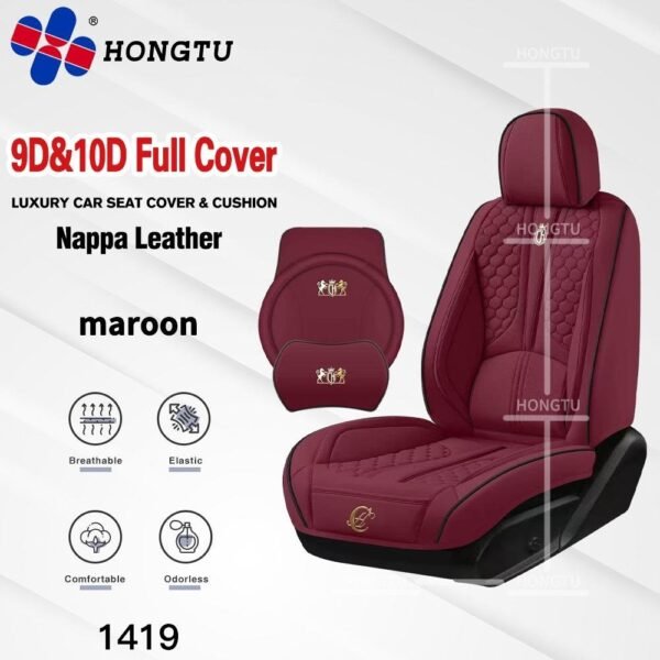 Universal Nappa Leather Car Seat Cover | Luxury 9D/10D Full Surround Design