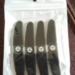 car door bumper protector strip installed on door edge