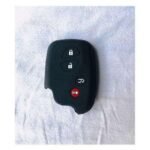 4 Button Black Lexus Silicon Remote Shell Case Cover/protector