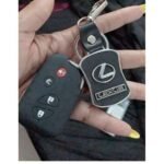 Black Lexus Key Holder + Remote Silicone Shell Case Cover