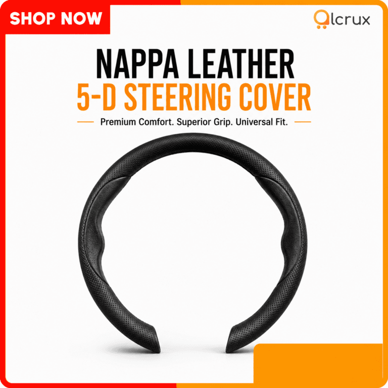 nappa leather steering wheel cover