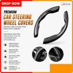 Carbon fiber steering wheel cover