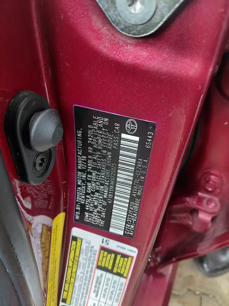
								Foreign Used 2019 Camry Sedan full									