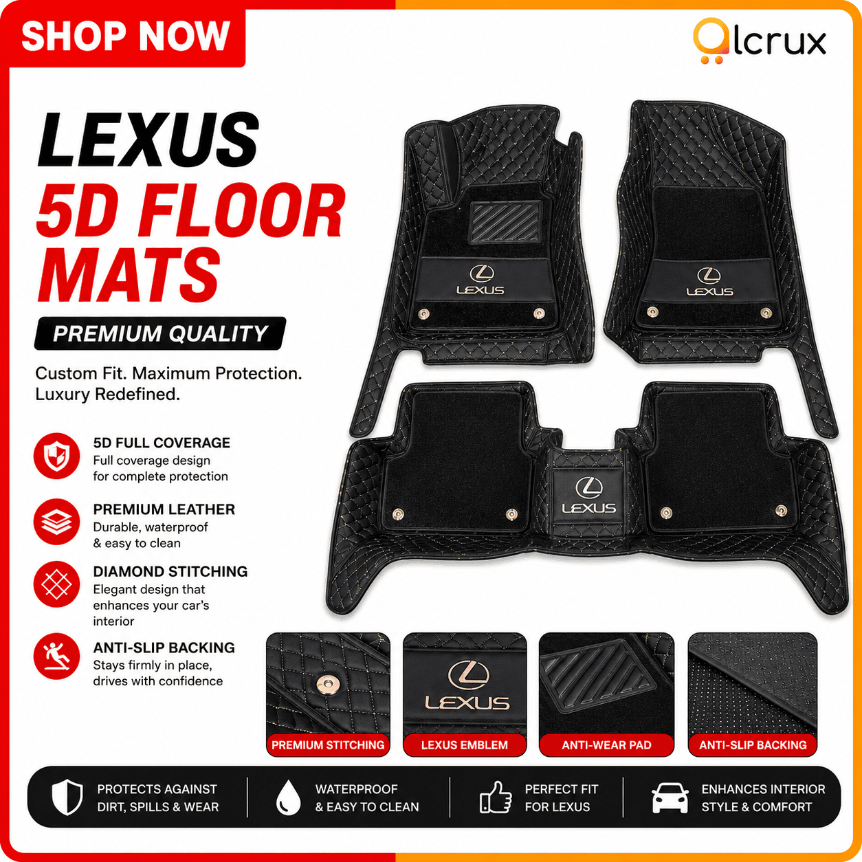 Lexus 5D floor mats
