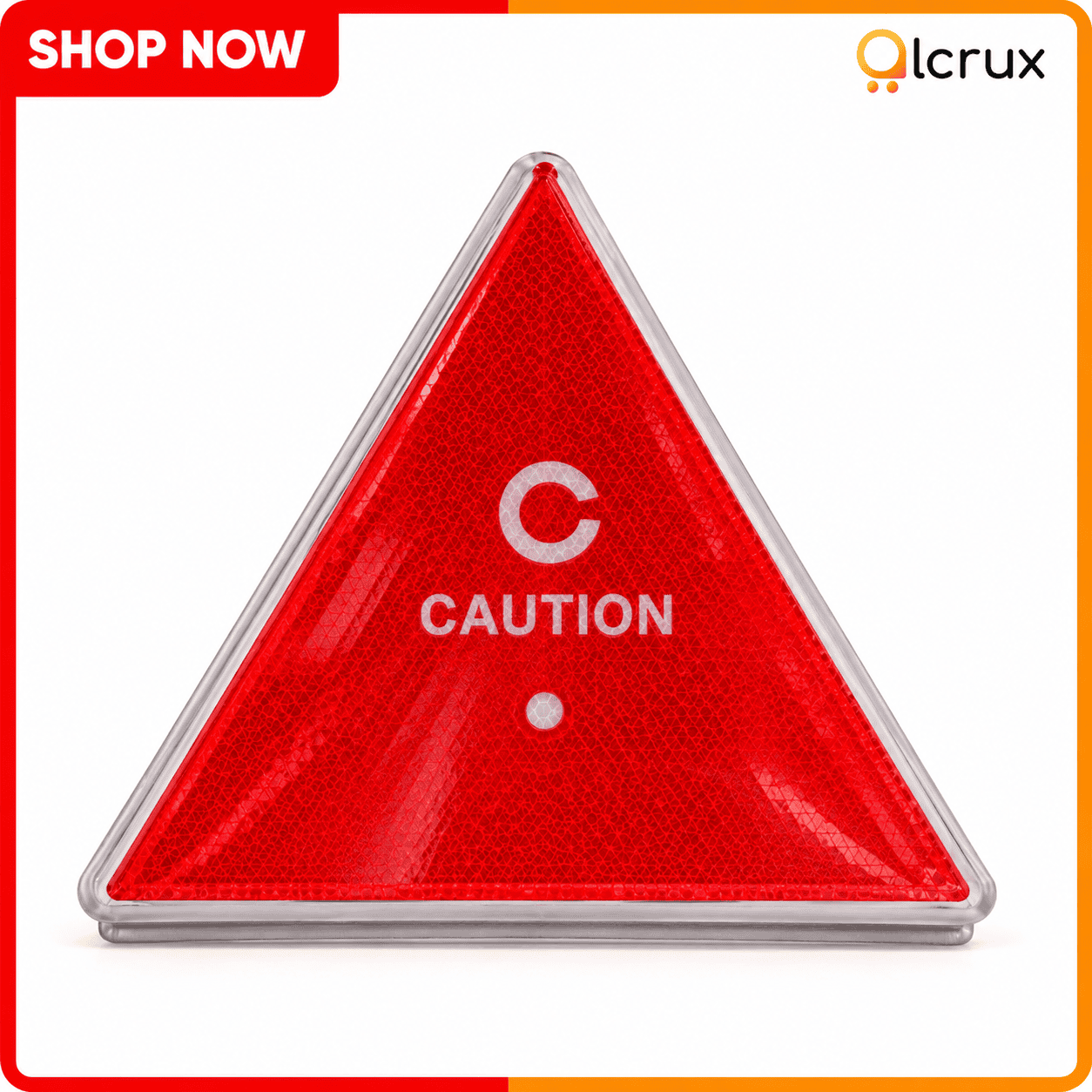Reflective car caution triangle for roadside emergencies Reflective car caution triangle for roadside emergencies