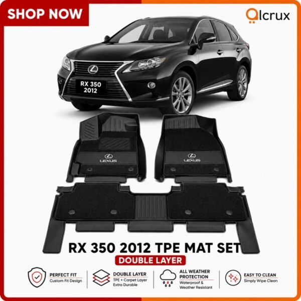 Lexus RX 350 2012 double layer TPE floor mat set