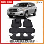 Toyota Highlander 2010 3-roll TPE floor mat set