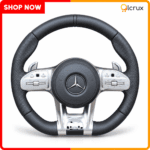 Mercedes-Benz premium steering wheel with silver trim
